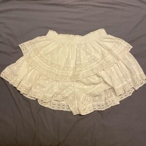American Eagle Outfitters Cream Mini Skirt